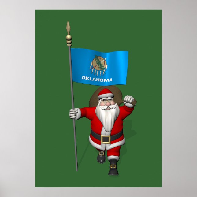 Pôster Papai Noel Com Alferes De Oklahoma (Frente)