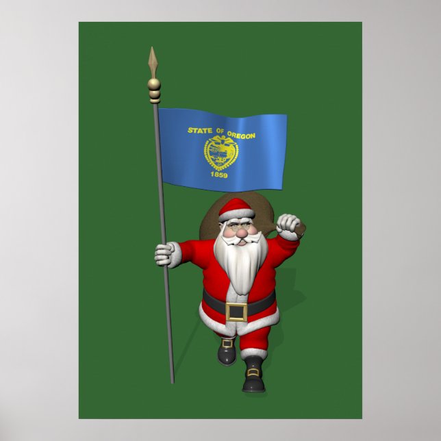 Poster Papai Noel Com Alferes De Oregon (Frente)