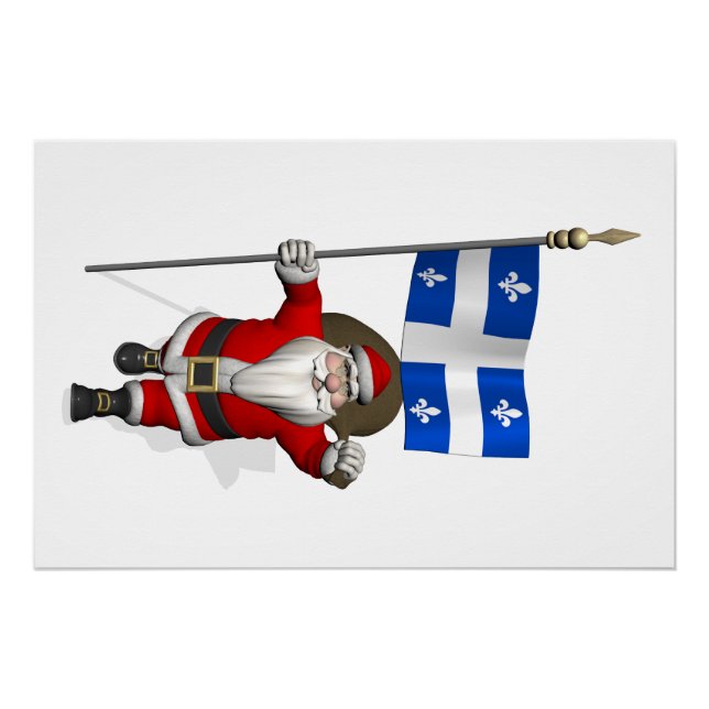 Pôster Papai Noel Com Alferes De Québec (Frente)