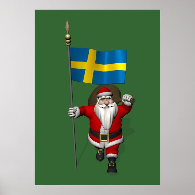 Poster Papai Noel Com Alferes De Suecia (Frente)