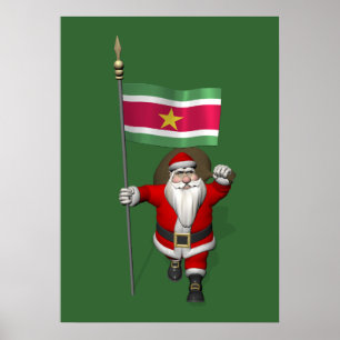 Poster Papai Noel Com Alferes De Suriname