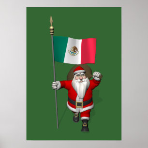 Pôster Papai Noel Com Alferes Do México
