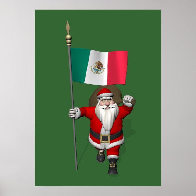 Pôster Papai Noel Com Alferes Do México (Frente)
