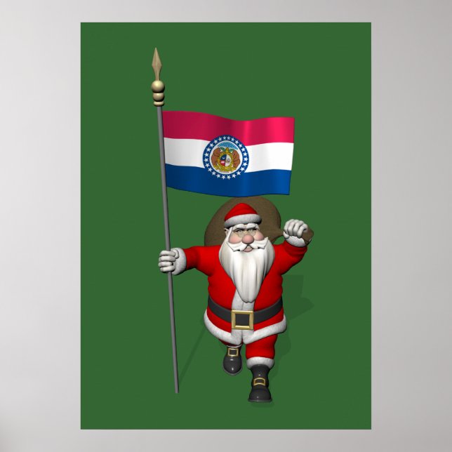 Poster Papai Noel Com Alferes Do Missouri (Frente)