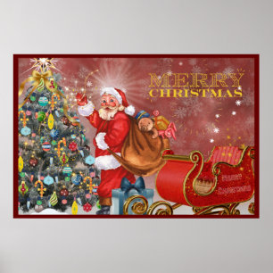 Poster Papai noel de Natal
