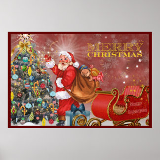 Poster Papai noel de Natal