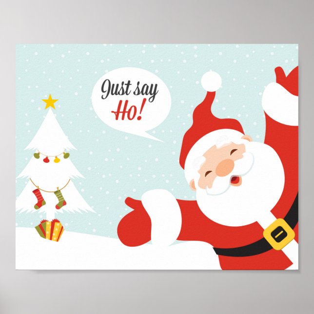 Poster Papai Noel - diga logo (Frente)