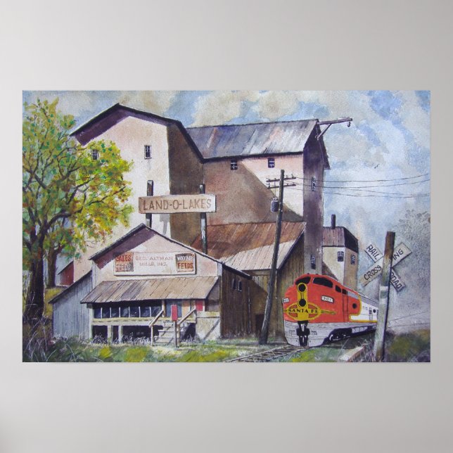 Pôster Papai noel Do Comboio Fe (Frente)