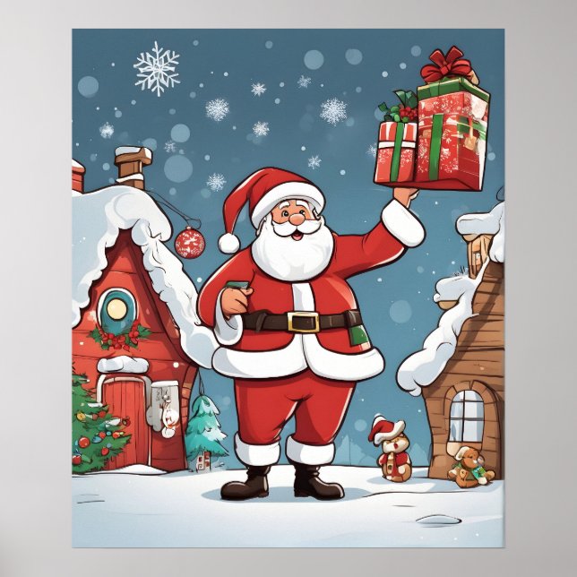 Poster Papai Noel do Natal (Frente)