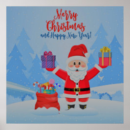 Poster Papai Noel e presentes
