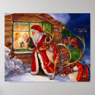 Poster Papai Noel e Rudolph