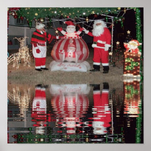 Pôster Papai noel e Sra. Claus