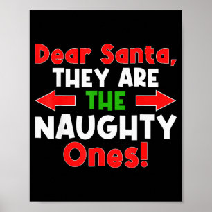 Poster Papai Noel Eles São os Travessos - Divertido Natal