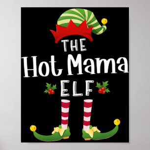 Poster Papai Noel Elf Correspondente de Natal da Mamãe Qu