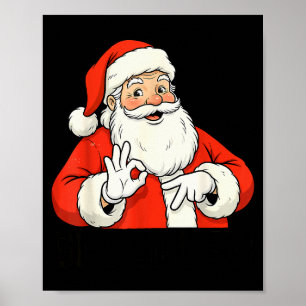 Poster Papai Noel Engraçado Diz Seis Sete Natal 67 Meme X