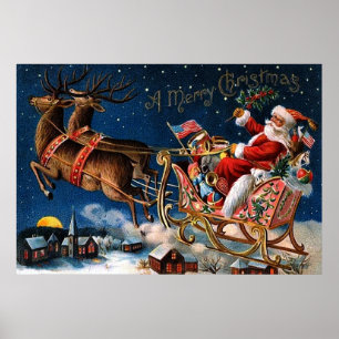 Poster Papai Noel está vindo à cidade