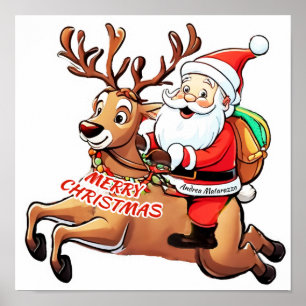 Poster Papai Noel Felry Natal