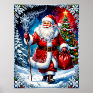 Poster Papai Noel Festivo