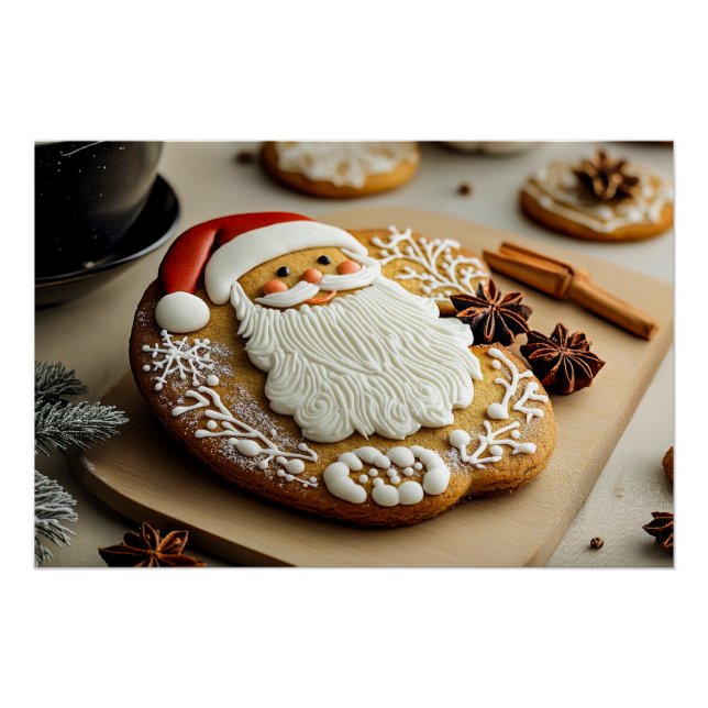 Pôster Papai Noel Gingerpão (Frente)