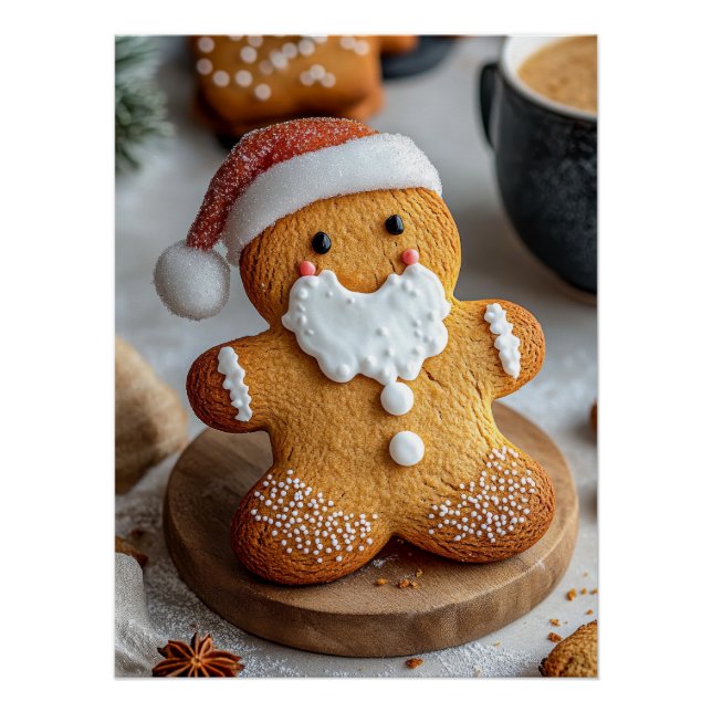 Pôster Papai Noel Gingerpão (Frente)