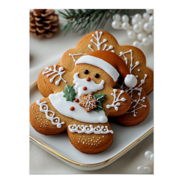 Pôster Papai Noel Gingerpão (Frente)