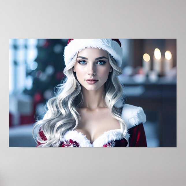 Poster Papai noel Girl (Frente)