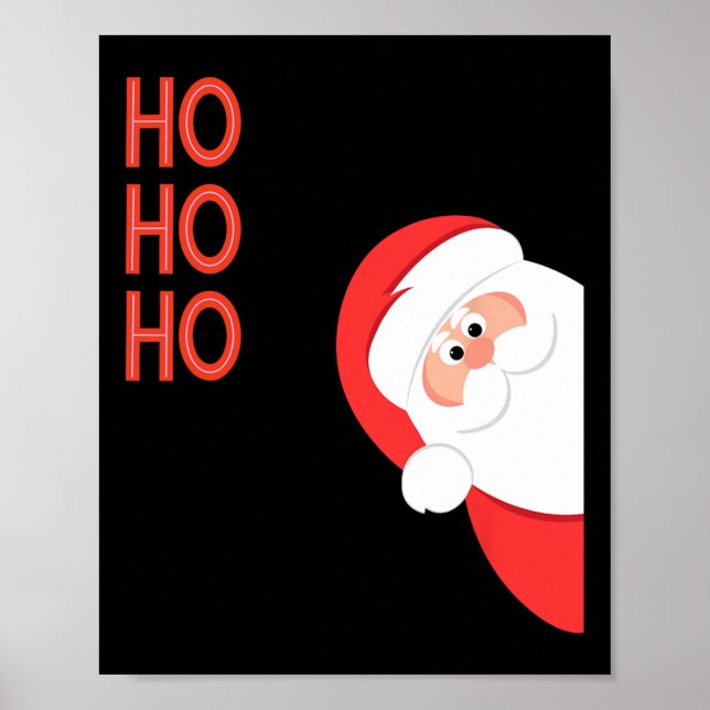 Poster Papai Noel Hooho Natal Ano Novo Homens Criança de  (Frente)