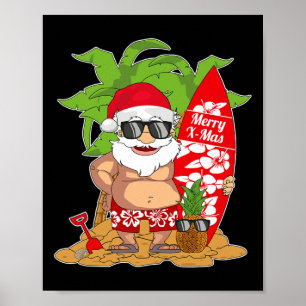 Poster Papai Noel I Férias de Verão I Natal em Julho