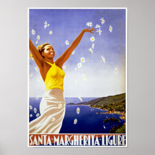 Poster Papai noel Margherita Ligure