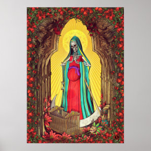 Poster Papai noel Muerte Tarot - morte santamente
