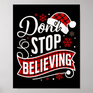 Poster Papai Noel Não Deixe de Acreditar Carta de Natal