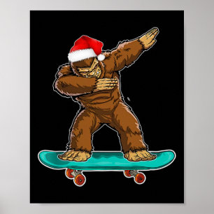 Poster Papai Noel Pé Grande Skate Patinador Dabando Skate
