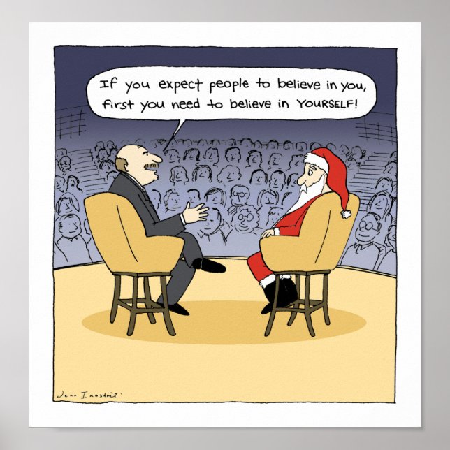 Poster Papai Noel Recebe Alguns Conselhos (Frente)