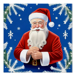 Pôster Papai Noel Sorridente