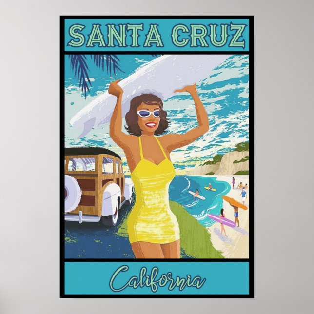 Poster Papai noel Viagem da Cruz California (Frente)