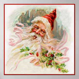 PÔSTER PAPAI NOEL VINTAGE