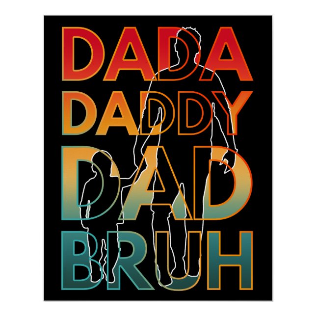 Pôster Papai Papai Pai BRUH (Frente)
