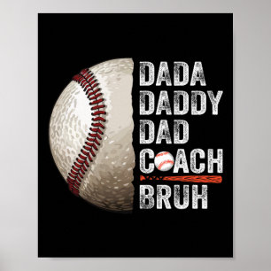 Poster Papai Papai Pai Bruh Vintage Bysebyll Treinador En