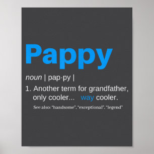 Poster Papai Vovô Dia dos Pais Definição Aniversário