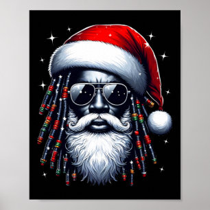 Poster Papais noeis Afro-Americanos Natal Pajama Legal Ne
