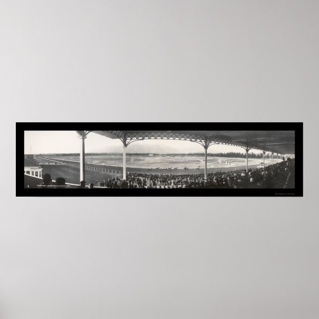 Pôster Papais noeis Anita Race Track Foto 1908 (Frente)