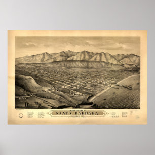Poster Papais noeis Barbara, Califórnia (1877)