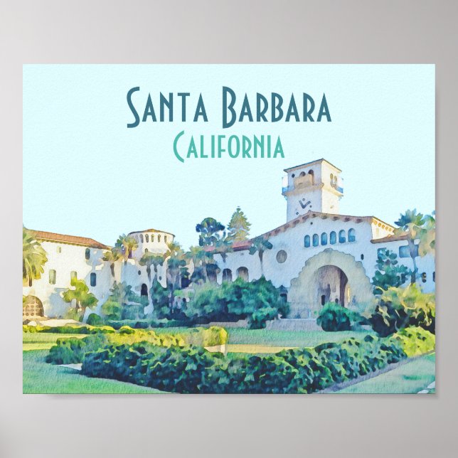 Poster Papais noeis Barbara California Courthouse Waterco (Frente)