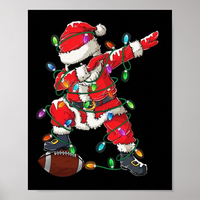 Poster Papais noeis Batidos Com Jogador De Futebol De Bol (Frente)