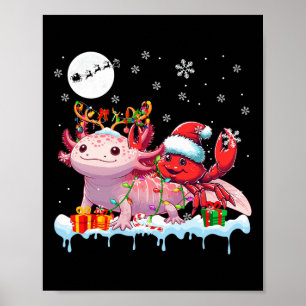 Poster Papais noeis Caranguejo Andando Axolotl Reindeer M