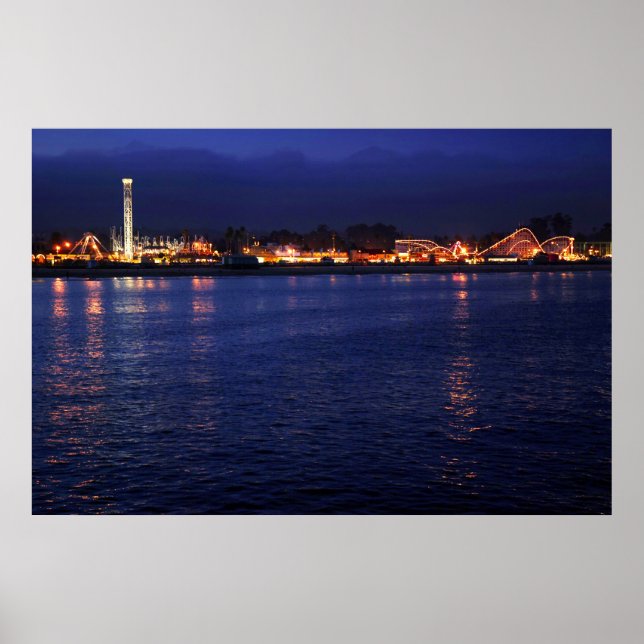 Pôster Papais noeis Cruz Boardwalk à Noite (Frente)