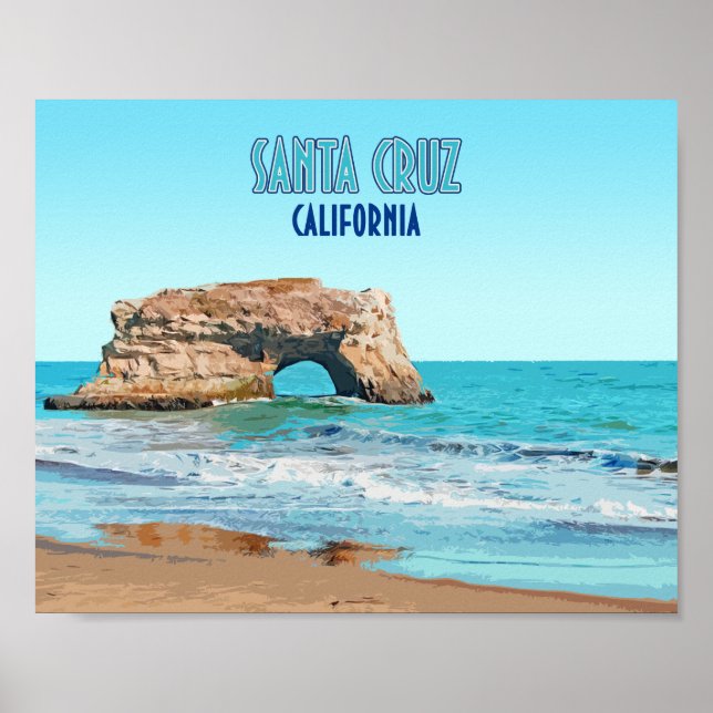 Poster Papais noeis Cruz California Natural Bridges State (Frente)