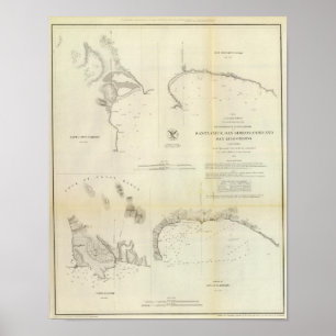 Poster Papais noeis Cruz, San Simeon, Coxo, San Luis Obis