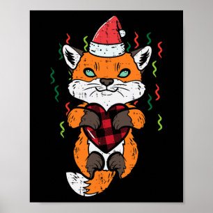 Poster Papais noeis da Raposa de Natal Meninas do Natal M