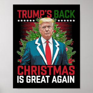 Poster Papais noeis Dança de Trump Tornem o Excelente de
